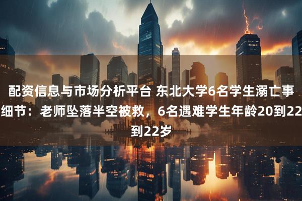 配资信息与市场分析平台 东北大学6名学生溺亡事故细节：老师坠落半空被救，6名遇难学生年龄20到22岁